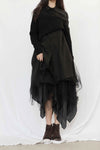 Marc Le Bihan 2590 Collection of Triple Tulle Silk Skirts Handmade in France MLB-2590-HEI Black